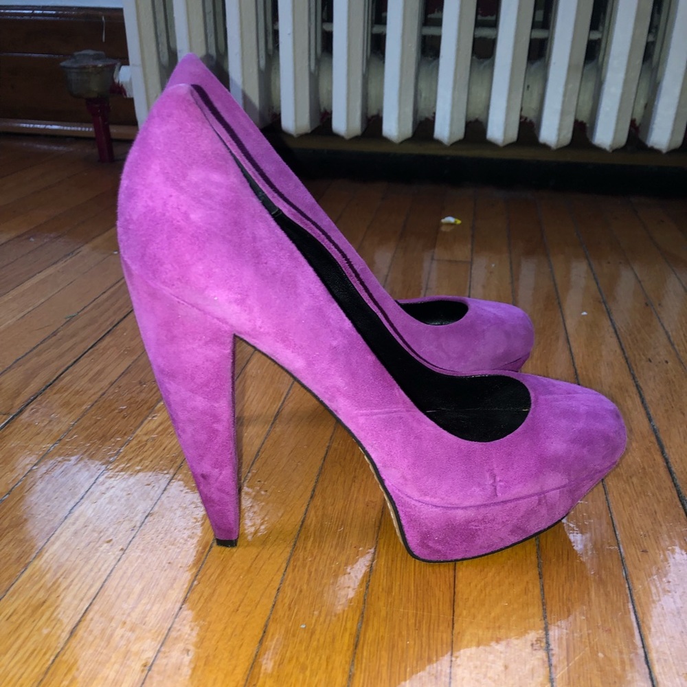 Hot pink platform heels!